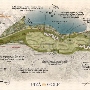 Jupiter Country Club Hole 07 renovation rendering by Piza Golf