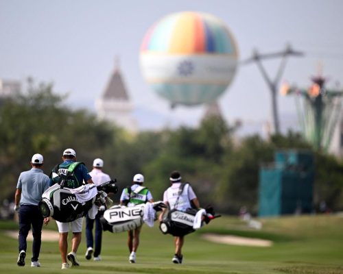 Players walking the fairway at the VidantaWorld Mexico Open, VidantaWorld Vallarta